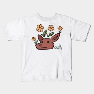 Flower Deer Kids T-Shirt